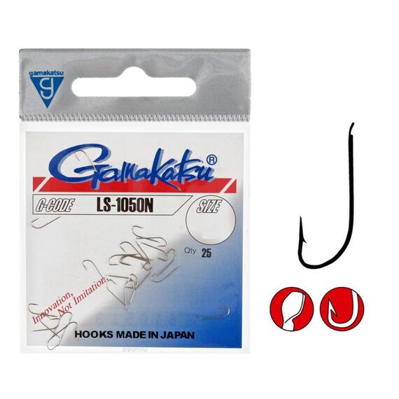 Крючки GAMAKATSU HOOK A1 LS-1050NS #10, Размер: 10, фото 