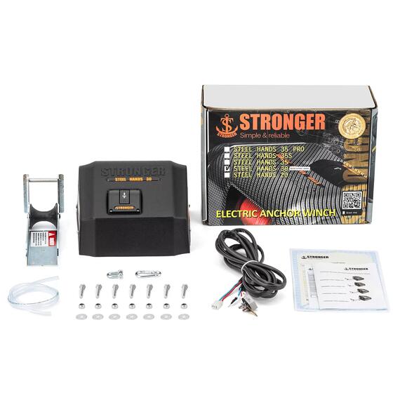 Якорная лебёдка Stronger Steel Hands 30 PRO (функция свободного сброса якоря с плавным входом), фото , изображение 9