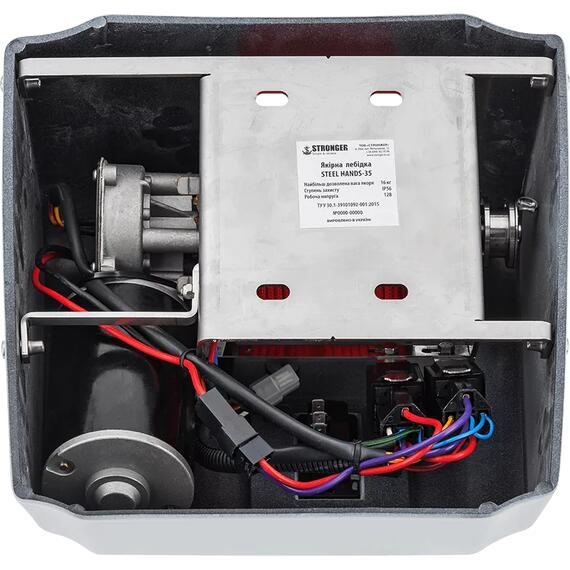 Якорная лебёдка Stronger Steel Hands 35S нерж (функция свободного сброса якоря), фото , изображение 8