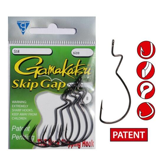 Крючки GAMAKATSU HOOK SKIP GAPE MINOR #3/0, Размер: 3/0, фото 