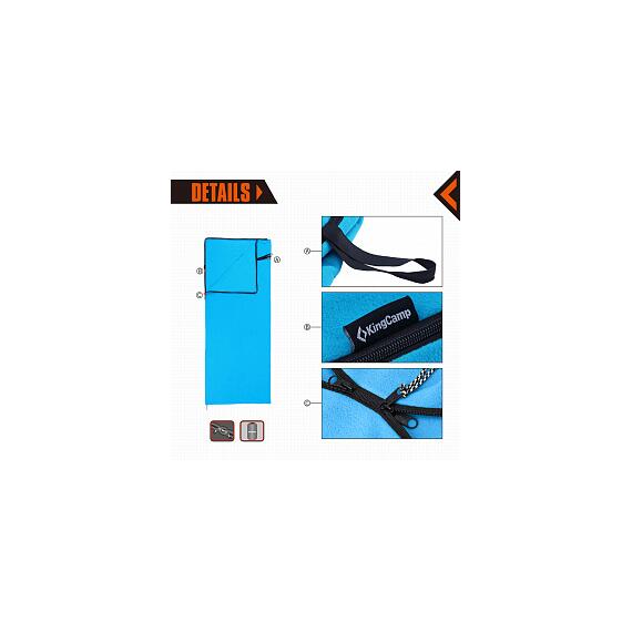 Спальный мешок KingCamp Spring 3102 blue, фото , изображение 6