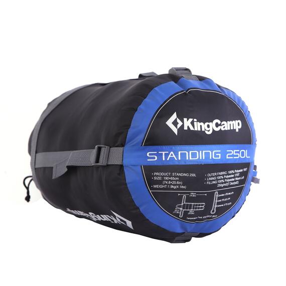 Спальный мешок KingCamp Standing 250L 3142 blue, фото , изображение 2