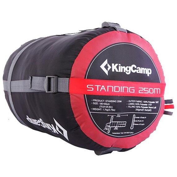 Спальный мешок KingCamp Standing 250M 3141 red, фото , изображение 2