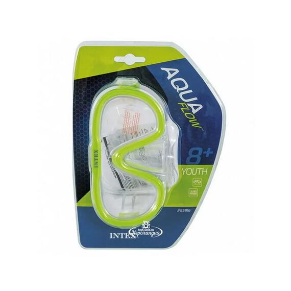 55916 Маски для плавания Intex sea scan, Цвет: салатовый, фото , изображение 6