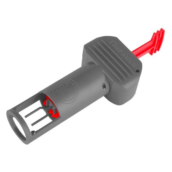 Кротоловка Пиранья серая с красной ручкой, Цвет: серый + красный, Вес, гр: 190, фото , изображение 7