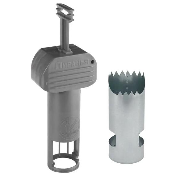 Набор Кротоловка Пиранья серая + цилиндр, Цвет: серый, Вес, гр: 330, фото 