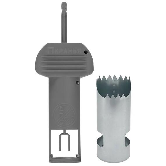 Набор Кротоловка Пиранья серая + цилиндр, Цвет: серый, Вес, гр: 330, фото , изображение 2
