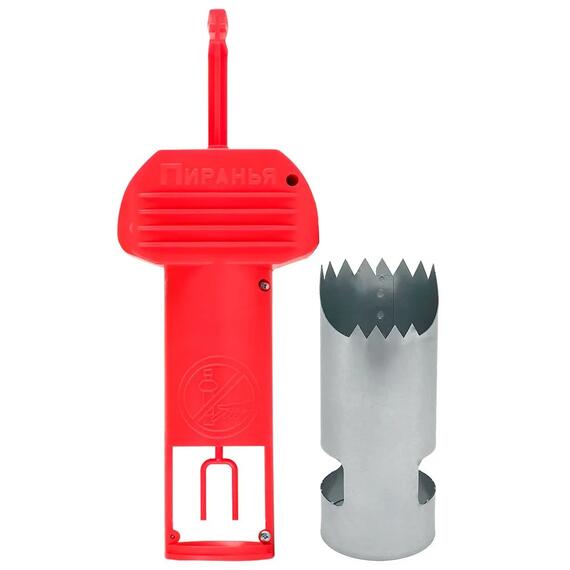 Набор Кротоловка Пиранья красная + цилиндр, Цвет: красный, Вес, гр: 330, фото , изображение 2