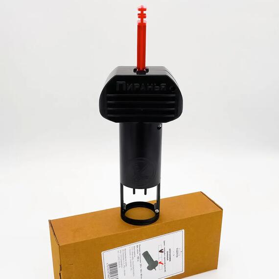 Кротоловка Пиранья черная с красной ручкой, Цвет: черный + красный, Вес, гр: 190, фото , изображение 9