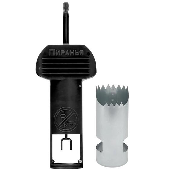 Набор Кротоловка Пиранья черная + цилиндр, Цвет: черный, Вес, гр: 330, фото , изображение 4