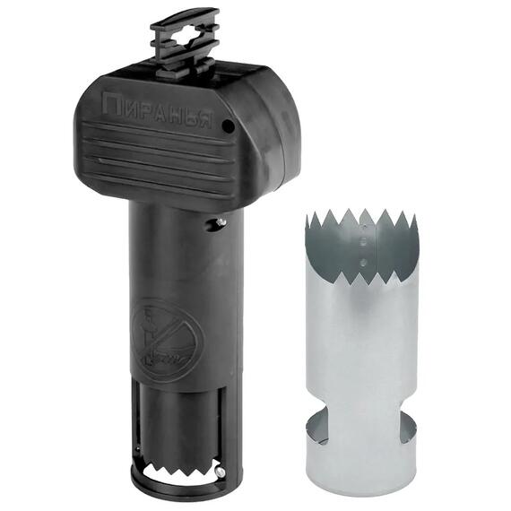 Набор Кротоловка Пиранья черная + цилиндр, Цвет: черный, Вес, гр: 330, фото , изображение 3