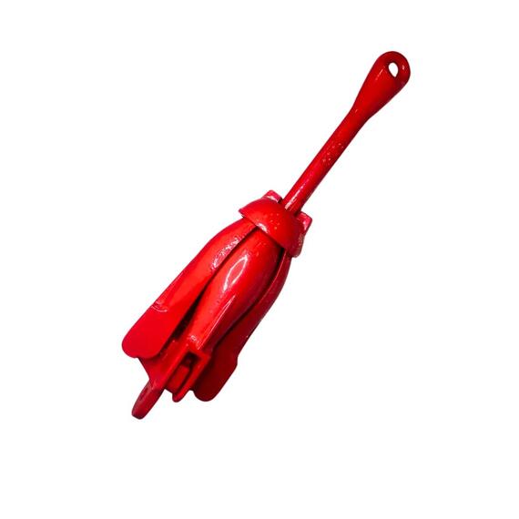 Якорь для лодки ПВХ кошка 8 кг (18 фунтов) красного цвета, фото , изображение 15