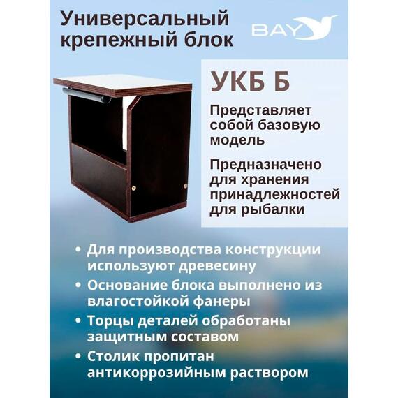 Готовый набор: Столик для лодки ПВХ + Крепление экрана эхолота 7-9". Универсальный крепежный блок УКБ Б, фото , изображение 3