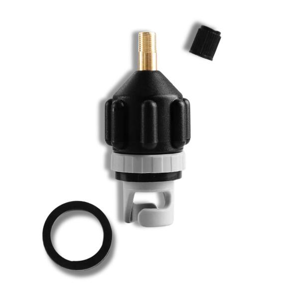 Адаптер воздушного клапана BAY чёрный. Переходник с автомобильного насоса под клапан лодки, сапборда, фото , изображение 12