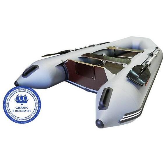 Надувная лодка Хантер 320 ЛК серый, фото 