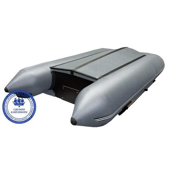 Надувная лодка Хантер 290 ЛК серый, фото , изображение 3