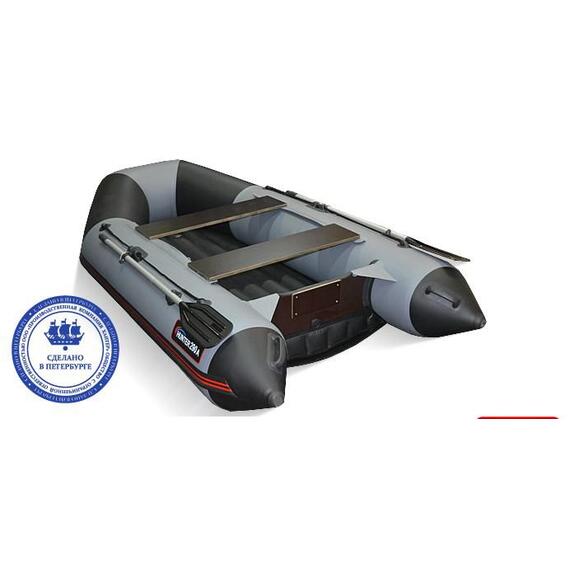 Надувная лодка Хантер 290 ЛКА серый, фото , изображение 3