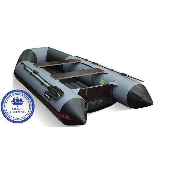 Надувная лодка Хантер 320 ЛКА серый, фото , изображение 2