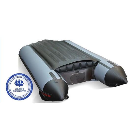 Надувная лодка Хантер 320 ЛКА серый, фото , изображение 5