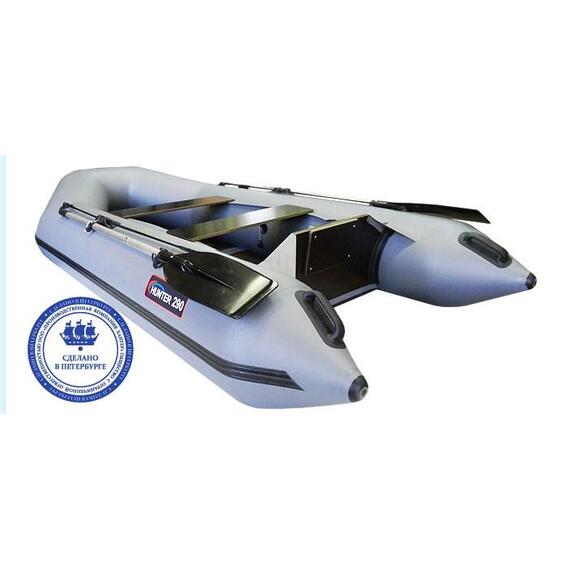 Надувная лодка Хантер 290Л серый, фото 