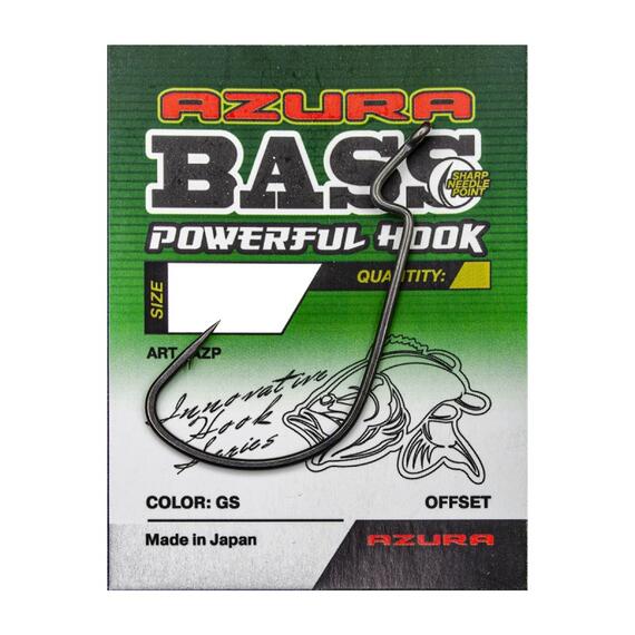 Крючки AZURA Bass Powerful Hook #1/0, фото 