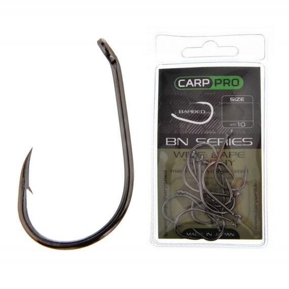 Крючки Карповые CARP PRO Black Nickel Wide Gape Trophy №4, фото 