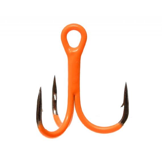 Крючок тройной FLAGMAN Treble hook F36 Orange №14 5шт, шт, фото 