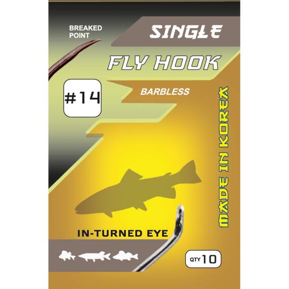 Крючок FLAGMAN Fly Hook №12 10шт, фото , изображение 2