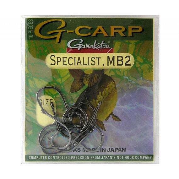 Крючок GAMAKATSU G-Carp Specialist MB2 №1 10шт, фото , изображение 2