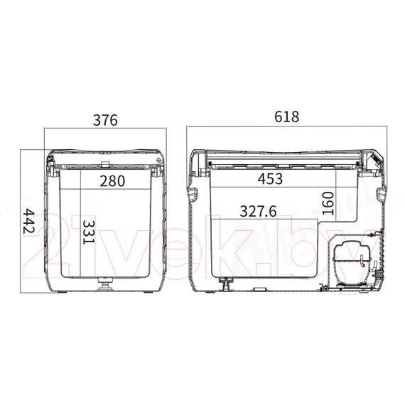 Автохолодильник Alpicool NL40 (12/24), фото , изображение 3