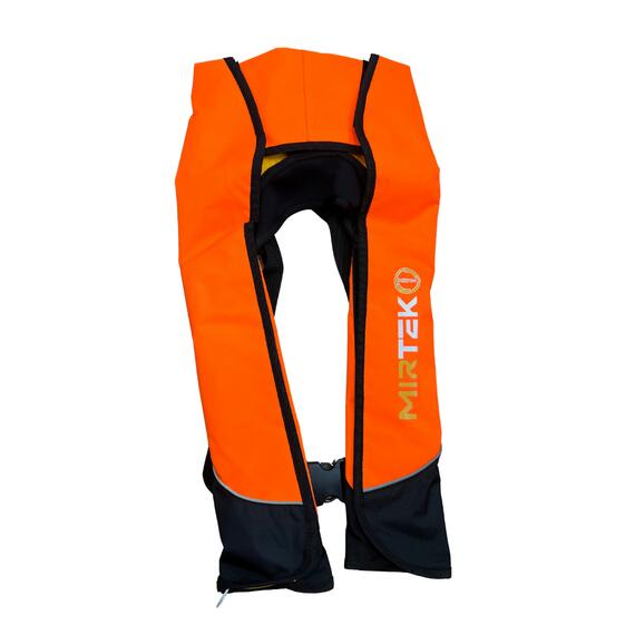 Жилет спасательный надувной Mirtek Lite оранжевый, Цвет: оранжевый, фото , изображение 12