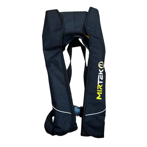 Жилет спасательный надувной Mirtek Lite черный, Цвет: черный, фото , изображение 12