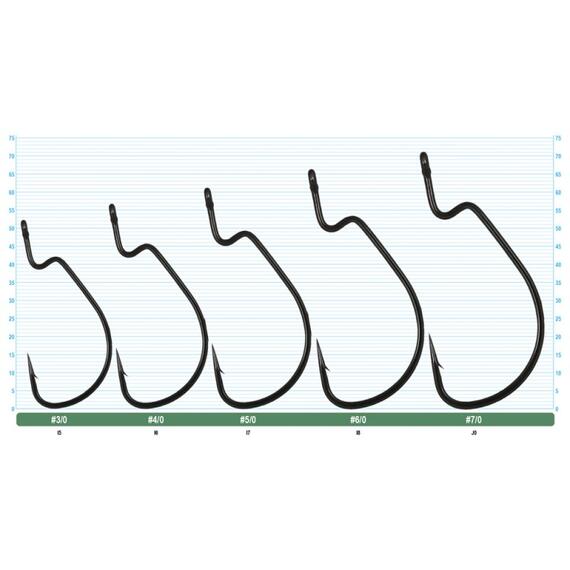 Крючок OWNER Jungle Wide Gap teflon №3/0 5шт, фото , изображение 2