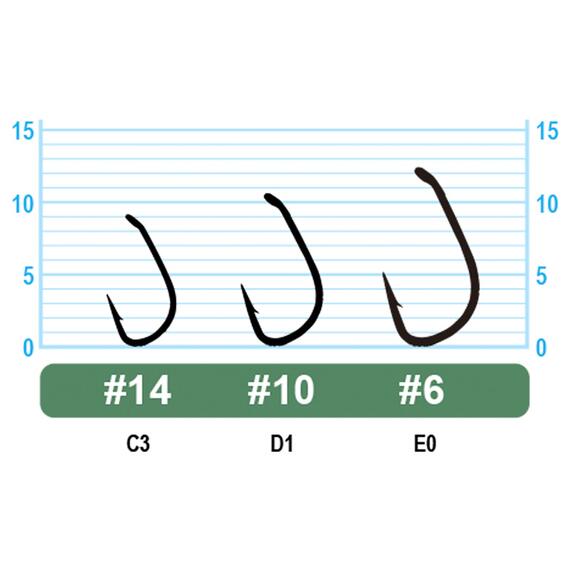 Крючок OWNER Amano Tenkara w/eye brown №10 13шт, фото , изображение 2