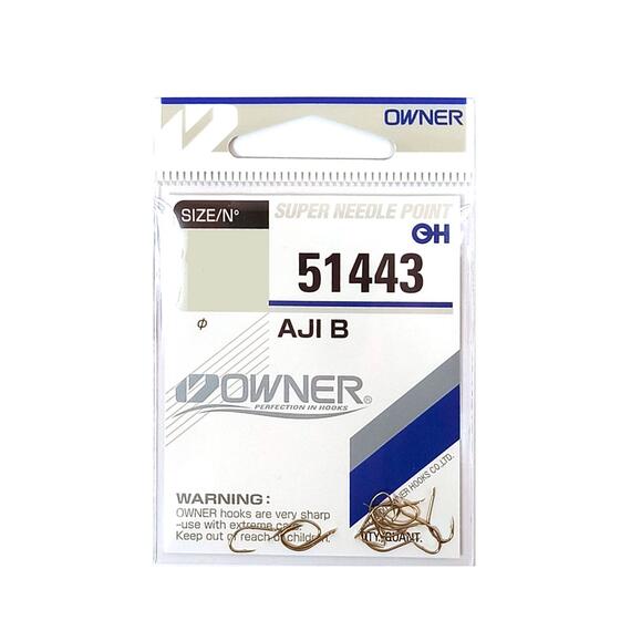 Крючок OWNER Aji B gold №7 11шт, фото 