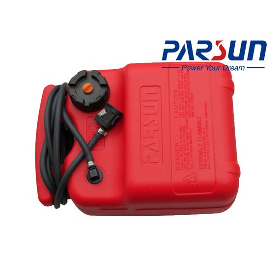 Топливный бак для лодочного мотора Parsun F6-07010000 (9л, с топливопроводом), фото 