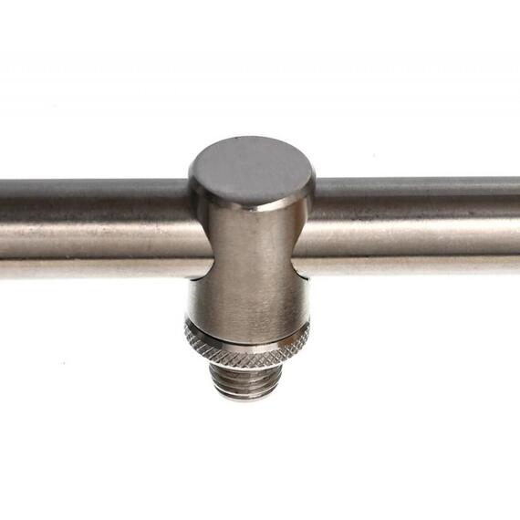 Буз-бар CARP PRO на 2 удилища 20см нерж. сталь с контргайкой, фото , изображение 3