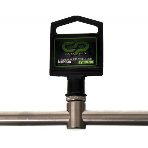 Буз-бар CARP PRO на 2 удилища 30см нерж. сталь с контргайкой, фото , изображение 4