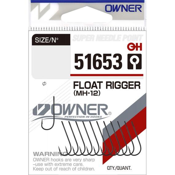 Крючок OWNER Float Rigger MH-12 BC №10 12шт, фото 
