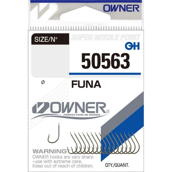 Крючок OWNER Funa brown №8 17шт, фото 