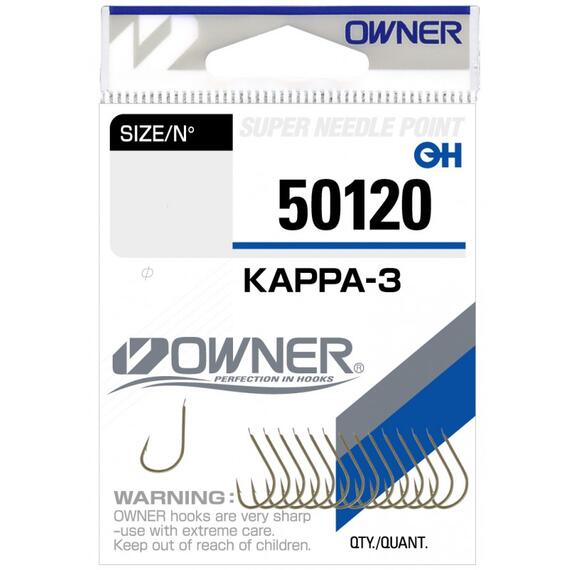 Крючок OWNER Kappa-3 brown №7 14шт, фото 