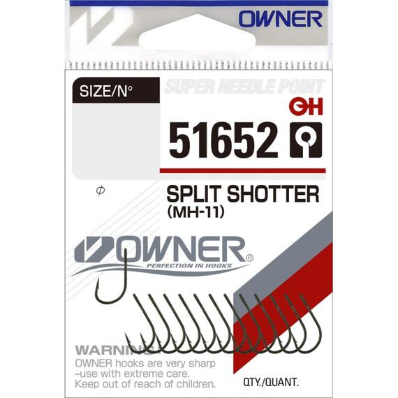 Крючок OWNER Split Shotter MH-11 green №6 13шт, фото 