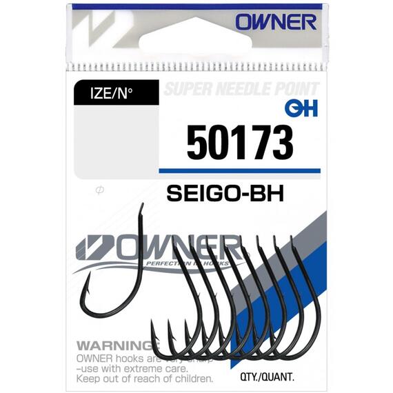 Крючок OWNER Seigo-BH black №12 14шт, фото 