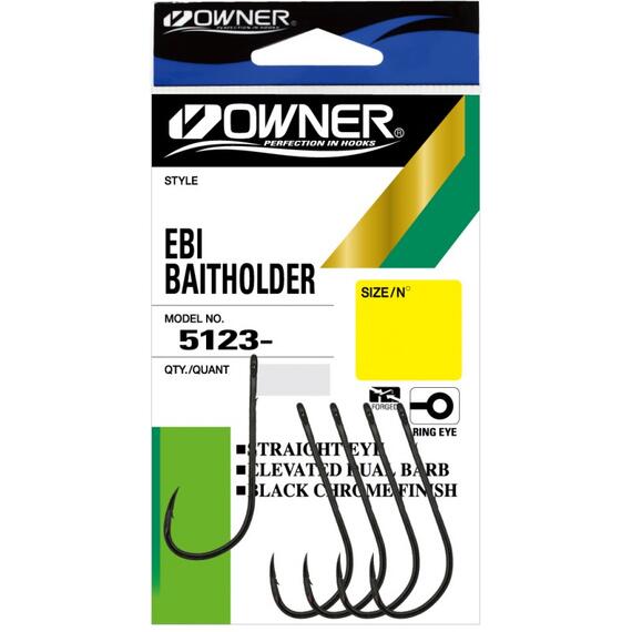 Крючок OWNER Ebi Baitholder red №4 8шт, фото 
