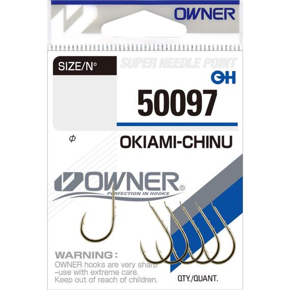 Крючок OWNER Okiami Chinu gold №4 8шт, фото 