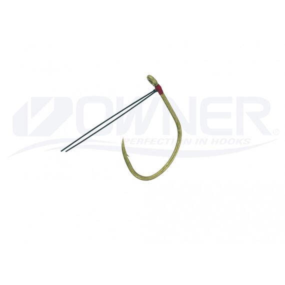 Крючок OWNER Weedless Wacky Hook green №1/0 4шт, фото , изображение 2