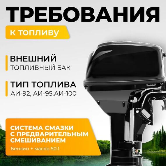 Лодочный мотор BarrakuDA HD9.8FHS, фото , изображение 3