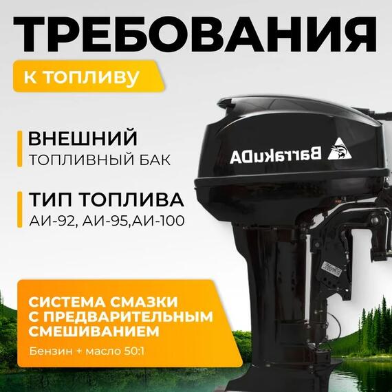 Лодочный мотор BarrakuDA HD9.9FHS, фото , изображение 3