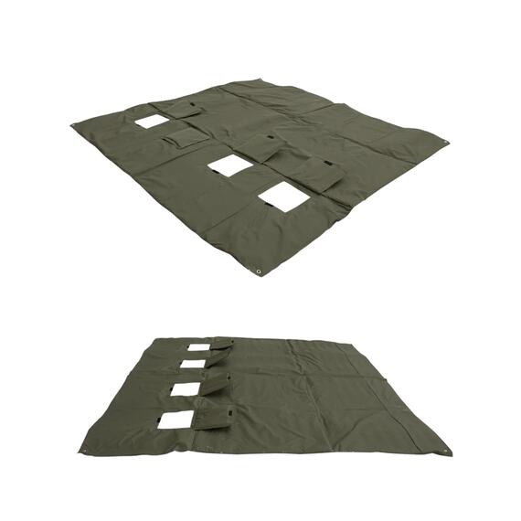 Пол для палатки утепленный Медведь Куб 4 (оксфорд 600), фото , изображение 7