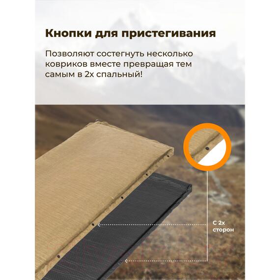 Туристический коврик Sundays ZC-SIM006 5см (коричневый), фото , изображение 5